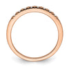 Blooming Bridal 14k Rose Gold 1/20 carat Diamond Complete Wedding Band