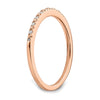 Blooming Bridal 14k Rose Gold 1/20 carat Diamond Complete Wedding Band