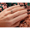 Blooming Bridal 14k Rose Gold 1/20 carat Diamond Complete Wedding Band
