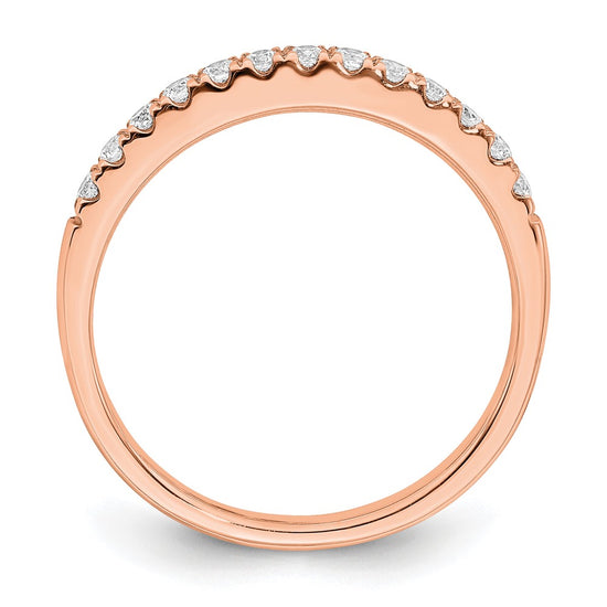 Blooming Bridal 14k Rose Gold 1/4 carat Diamond Complete Wedding Band