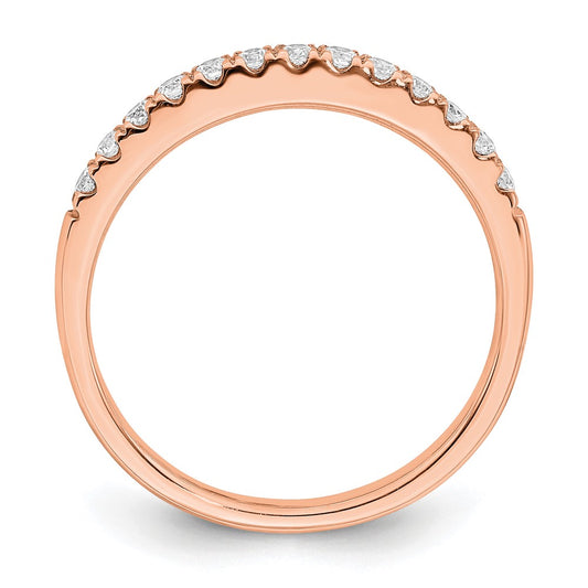 Blooming Bridal 14k Rose Gold 1/4 carat Diamond Complete Wedding Band