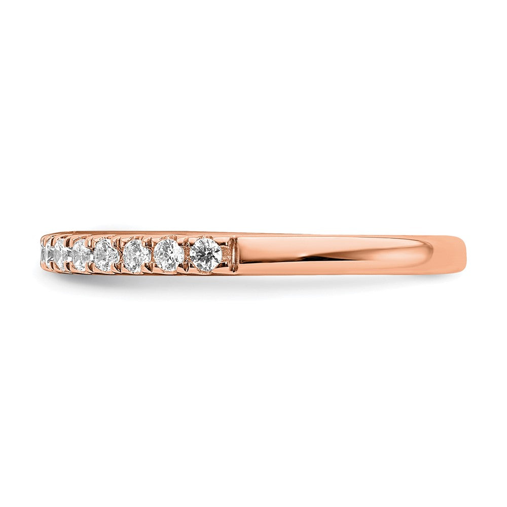 Blooming Bridal 14k Rose Gold 1/4 carat Diamond Complete Wedding Band