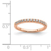Blooming Bridal 14k Rose Gold 1/4 carat Diamond Complete Wedding Band