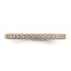 14k Rose Gold 1/8 carat Complete Diamond Wedding Band