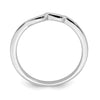10k White Gold Contoured Wedding Band