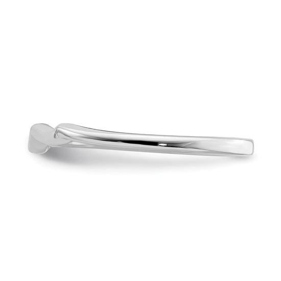 10k White Gold Contoured Wedding Band