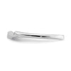 10k White Gold Contoured Wedding Band
