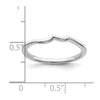 10k White Gold Contoured Wedding Band