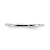 10k White Gold Contoured Wedding Band