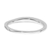 10k White Gold Contoured Wedding Band