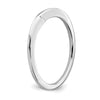 10k White Gold Contoured Wedding Band
