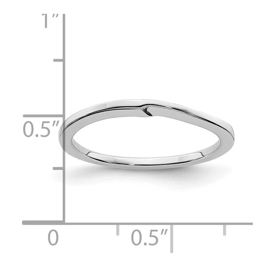 10k Rose Gold Contoured Band