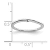 10k Rose Gold Contoured Band