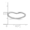 10k White Gold Contoured Wedding Band