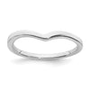 10k White Gold Contoured Wedding Band
