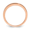 10k Rose Gold Contoured Wedding Band