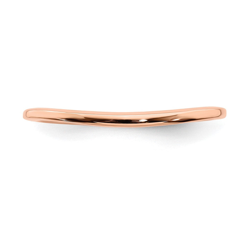 10k Rose Gold Contoured Wedding Band