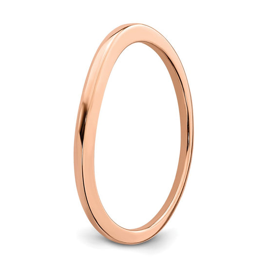 10k Rose Gold Contoured Wedding Band