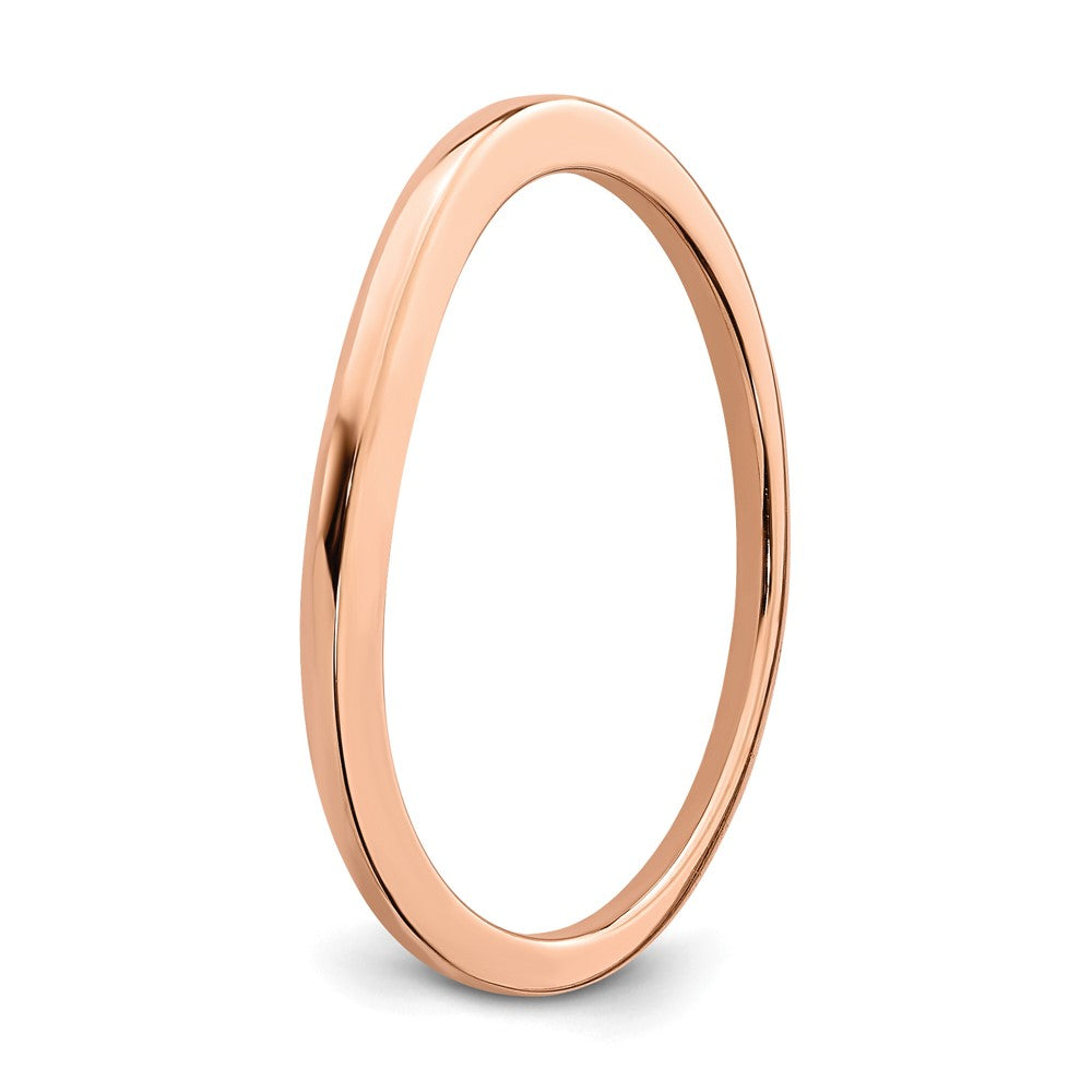 10k Rose Gold Contoured Wedding Band