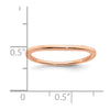 10k Rose Gold Contoured Wedding Band