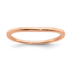 10k Rose Gold Contoured Wedding Band