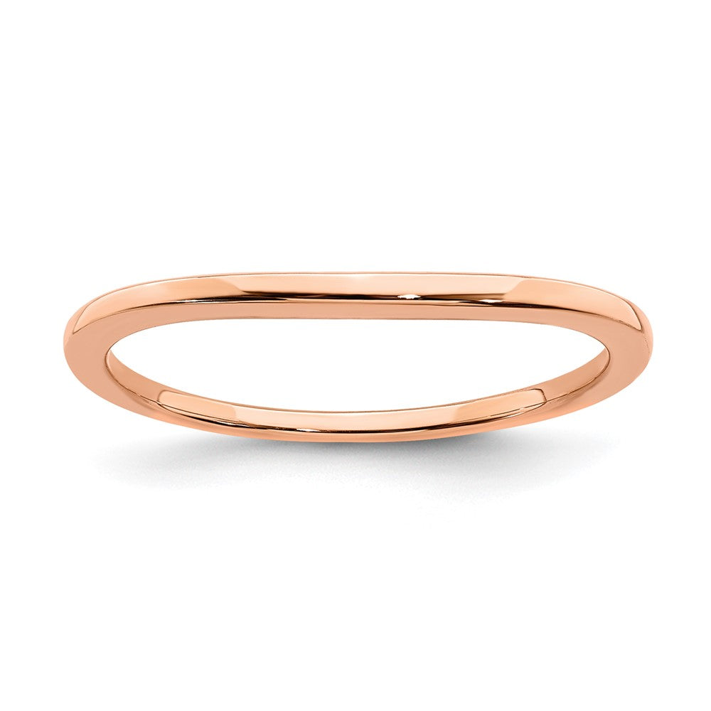 10k Rose Gold Contoured Wedding Band