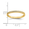 10k 1/15 carat Lab Grown Diamond VS/SI+ G+ Complete Wedding Band