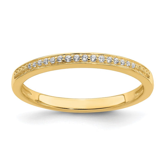 10k 1/15 carat Lab Grown Diamond VS/SI+ G+ Complete Wedding Band