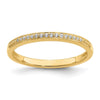 10k 1/15 carat Lab Grown Diamond VS/SI+ G+ Complete Wedding Band
