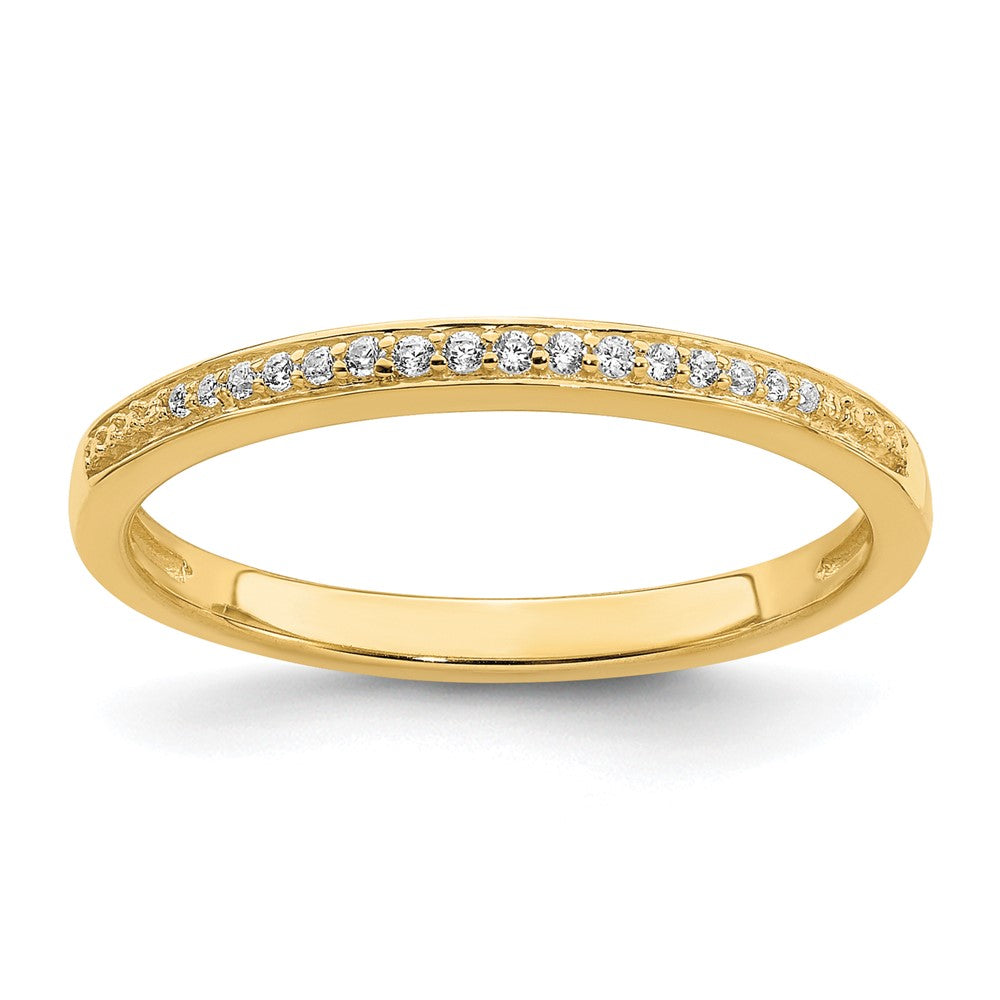 10k 1/15 carat Lab Grown Diamond VS/SI+ G+ Complete Wedding Band
