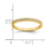 10k Yellow Gold 1/15 carat Diamond Complete Wedding Band