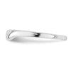 10k White Gold Contoured Wedding Band