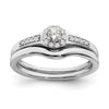10k White Gold 1/5 carat Lab Grown Diamond VS/SI+ G+ Complete Cluster Engagement Ring