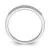 10k White Gold 1/10 carat Diamond Complete Wedding Band