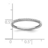 10k White Gold 1/10 carat Lab Grown Diamond VS/SI+ G+ Complete Wedding Band