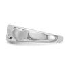 14k White Gold 3-Stone 1/5 carat Diamond Complete Men's Band