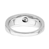 14k White Gold 3-Stone 1/5 carat Diamond Complete Men's Band
