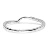 14k White Gold Contoured Wedding Band