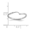 14k White Gold Contoured Wedding Band