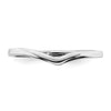 14k White Gold Contoured Wedding Band