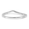 14k White Gold Contoured Wedding Band