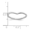 14k White Gold Contoured Wedding Band