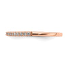 14k Rose Gold 1/5 carat Diamond Complete Wedding Band