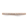 14k Rose Gold 1/5 carat Diamond Complete Wedding Band
