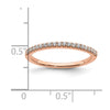 14k Rose Gold 1/5 carat Diamond Complete Wedding Band