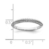 14K White Gold 1/5 carat Diamond Complete Wedding Band