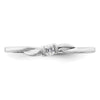 First Promise 14k White Gold 1/15 carat Lab Grown Diamond VS/SI+ G+ Complete Petite Engagement Ring
