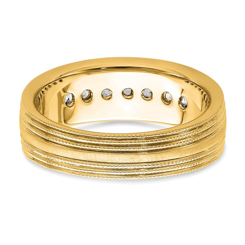 Gold Lab Grown Diamond Men's Rings