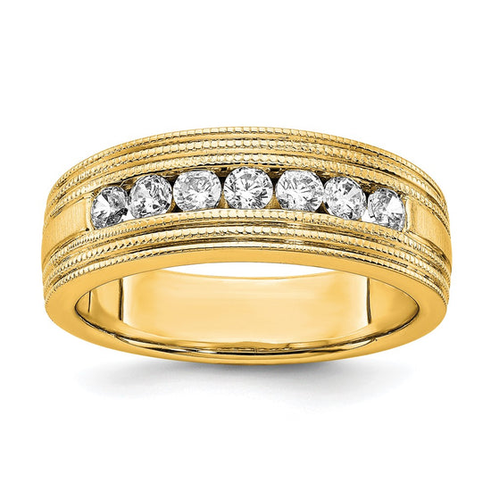 Gold Lab Grown Diamond Men's Rings