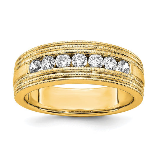 Gold Lab Grown Diamond Men's Rings